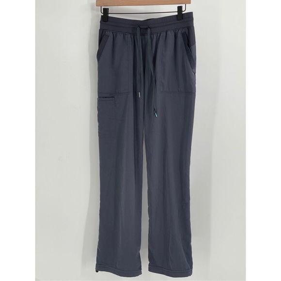 Spread‎ Good Cheer Scrub Pants Women Small Gray - Picture 1 of 12